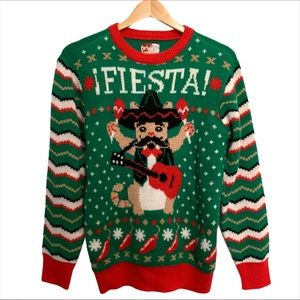 Cat Christmas Sweater for Ugly Sweater Party